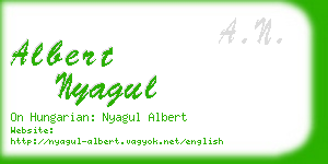 albert nyagul business card